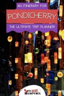 Pondicherry Itinerary Pinterest Image