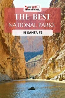 National Parks in Santa Fe Pinterest Image