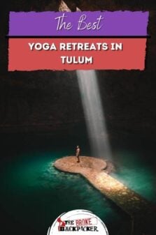 Best Yoga Retreats in Tulum Pinterest Image