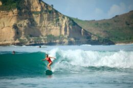 Surfing in Lombok