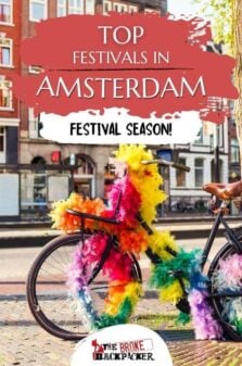 Festivals in Amsterdam Pinterest Image