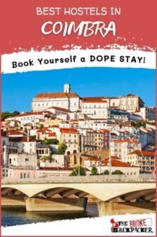 Best Hostels in Coimbra Pinterest Image