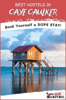 Best Hostels in Caye Caulker Pinterest Image