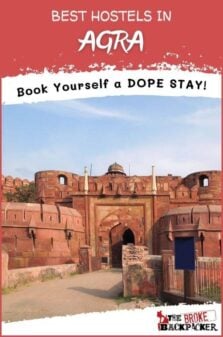 Best Hostels in Agra Pinterest Image