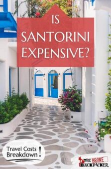 Is Santorini Expensive Pinterest Image