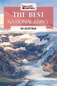 National Parks in Austria Pinterest Image