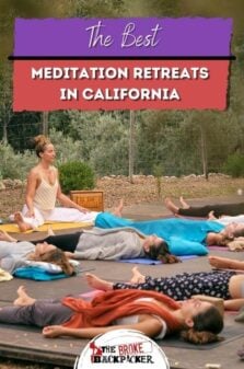 Best Meditation Retreats in California Pinterest Image