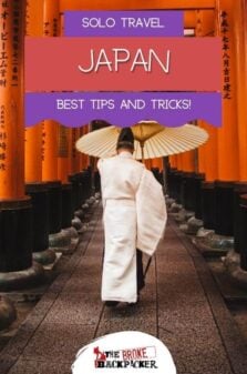 Solo Travel in Japan Pinterest Image