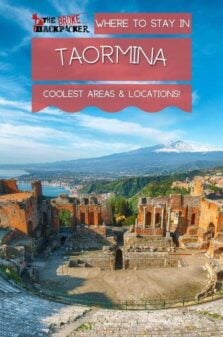 Where to Stay in Taormina Pinterest Image