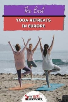 Best Yoga Retreats in Europe Pinterest Image