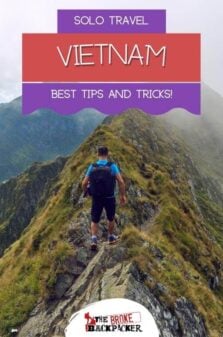 Solo Travel in Vietnam Pinterest Image