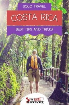 Solo Travel in Costa Rica Pinterest Image
