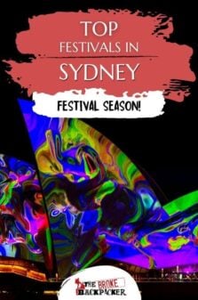 Festivals in Sydney Pinterest Image
