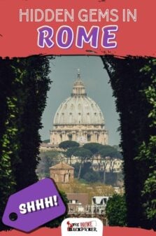 Hidden Gems in Rome Pinterest Image