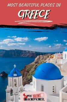Beautiful Places in Greece Pinterest Image