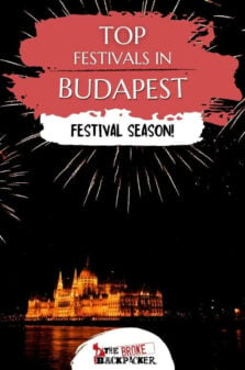 Festivals in Budapest Pinterest Image