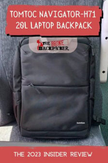 The 2023 Insider Review: tomtoc Navigator-H71 20L Laptop Backpack Pinterest Image