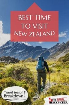 Best Time to Visit New Zealand Pinterest Image