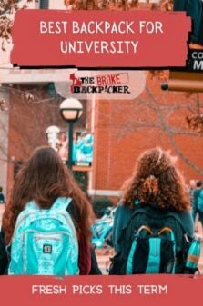 Best Backpack For University - Fresh Picks This Term Pinterest Image