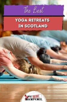 Best Yoga Retreats in Scotland Pinterest Image
