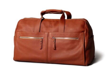 Harber London Leather Weekender Bag