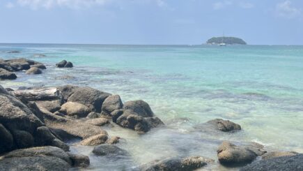 a clear water beach in southern thailand