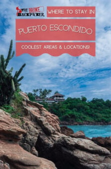 Where to Stay in Puerto Escondido Pinterest Image