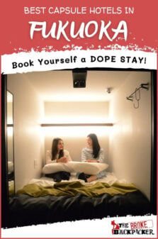 Best Capsule Hotels in Fukuoka Pinterest Image