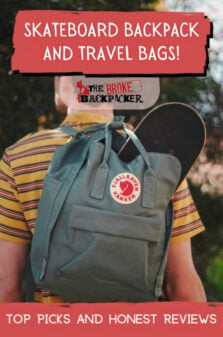 The Best Skateboard Backpack and Skateboard Travel Bags Pinterest Image