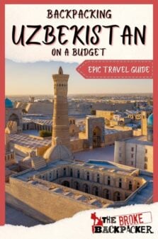 Backpacking Uzbekistan Travel Guide Pinterest Image