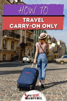 Travelling with Hand Luggage Only Pinterest Image