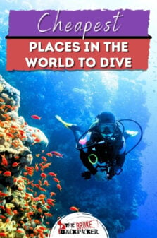 CHEAPEST Places in The World To Dive Pinterest Image