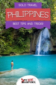 Solo Travel in the Philippines Pinterest Image