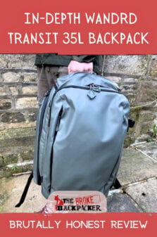 WANDRD Transit 35L Backpack Review Pinterest Image