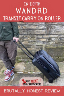WANDRD Transit Carry On Roller Review Pinterest Image