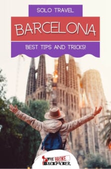 Solo Travel in Barcelona Pinterest Image