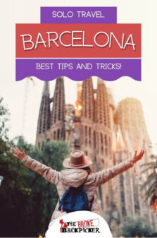 Solo Travel in Barcelona Pinterest Image