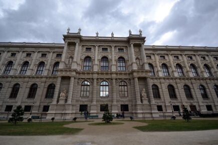 One of the large museums in Vienna, Austria