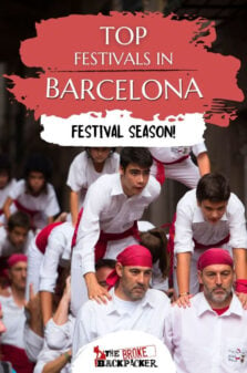 Festivals in Barcelona Pinterest Image