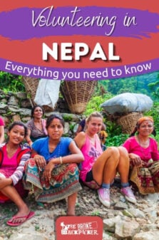 Volunteering in Nepal Pinterest Image