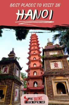 Places to Visit in Hanoi Pinterest Image