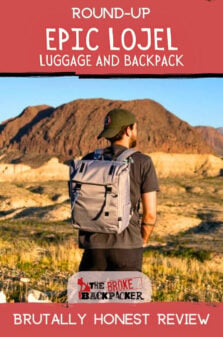 EPIC LOJEL Luggage and Backpack Pinterest Image
