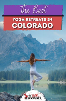 Best Yoga Retreats in Colorado Pinterest Image