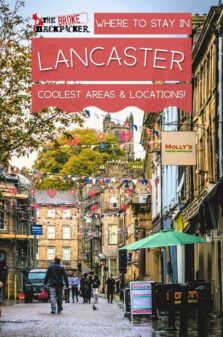 Where to Stay in Lancaster UK Pinterest Image