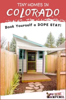 Tiny Homes for Rent in Colorado Pinterest Image