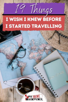 Things I Wish I knew before Travelling Pinterest Image