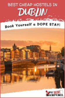 Cheap Hostels in Dublin Pinterest Image