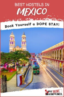 Best Hostels in Mexico Pinterest Image