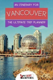 Vancouver Itinerary Pinterest Image