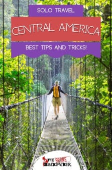 Solo Travel in Central America Pinterest Image